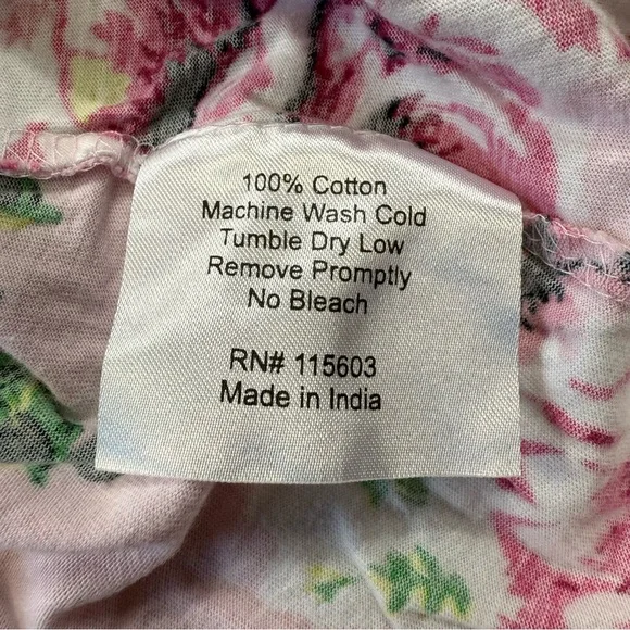 Baby Be Mine Pink Floral Maternity & Nursing Dress L/XL - Back Snap Closure - Picture 12 of 12